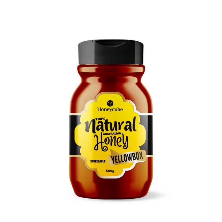 Honeycube Organic Squeeze Honey 500g Honey Cube